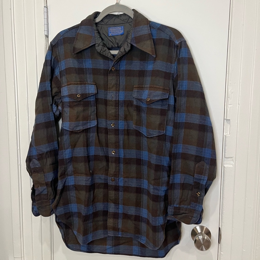 Wool Pendleton Plaid Button-up